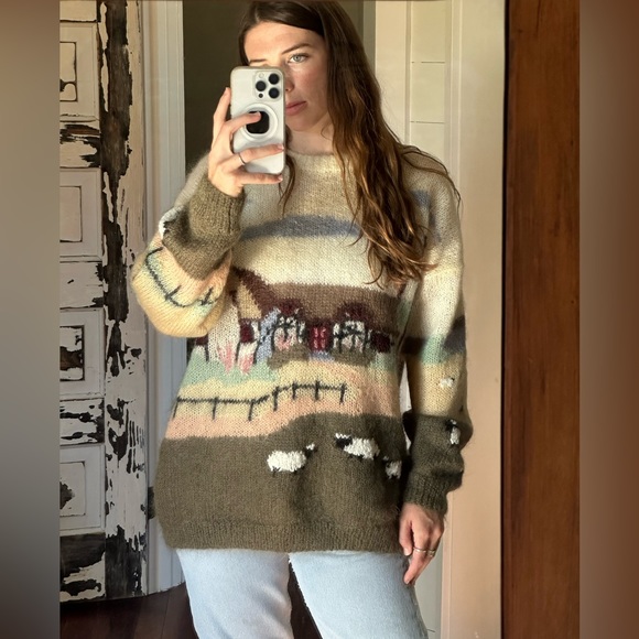 Vintage Mohair Sheep Sweater - Picture 2 of 6